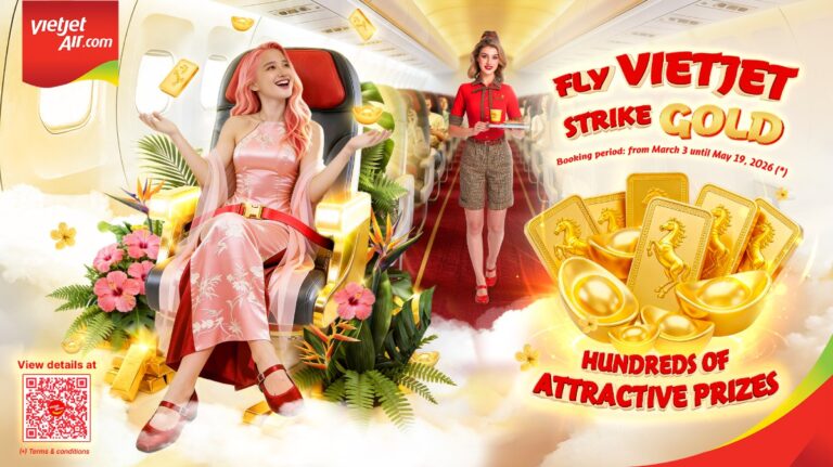 Read more about the article Vietjet Celebrates International Women’s Day with Up to 83% Off Fares and Chance to Win a Gold Bar for Malaysian Travellers