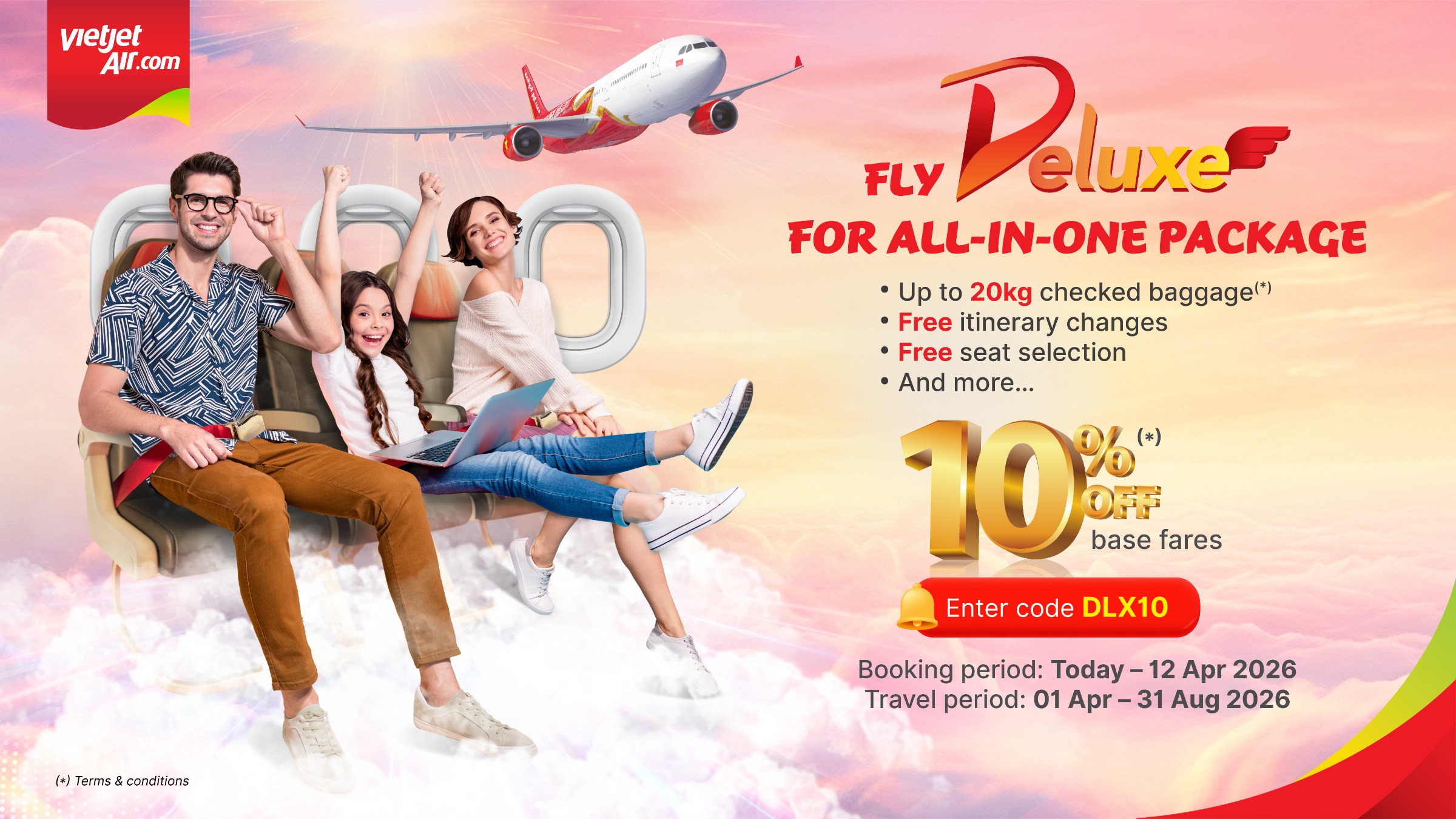 Read more about the article Vietjet Launches Summer Deals: 100% off Eco Tickets & Deluxe Fares Discounts on Flights to Vietnam